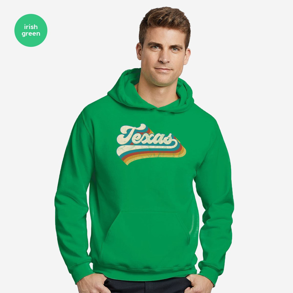 Vintage Texas Long Sleeve, Texas Fan Hoodie, Vintage Sweatshirt, Texas Pride, College Student Gifts, State Shirts, Texas Shirt, Texas Cities - 2.jpg