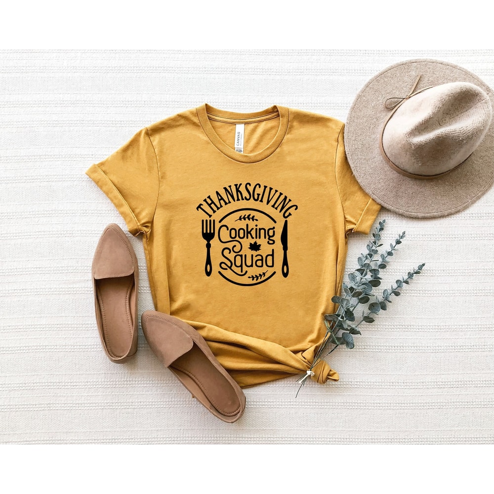 Thanksgiving Cooking Squad Shirt, Thankful Shirts, Turkey Day Shirt, Family Matching Shirt, Thanksgiving Family Shirt, Thanksgiving Matching - 3.jpg