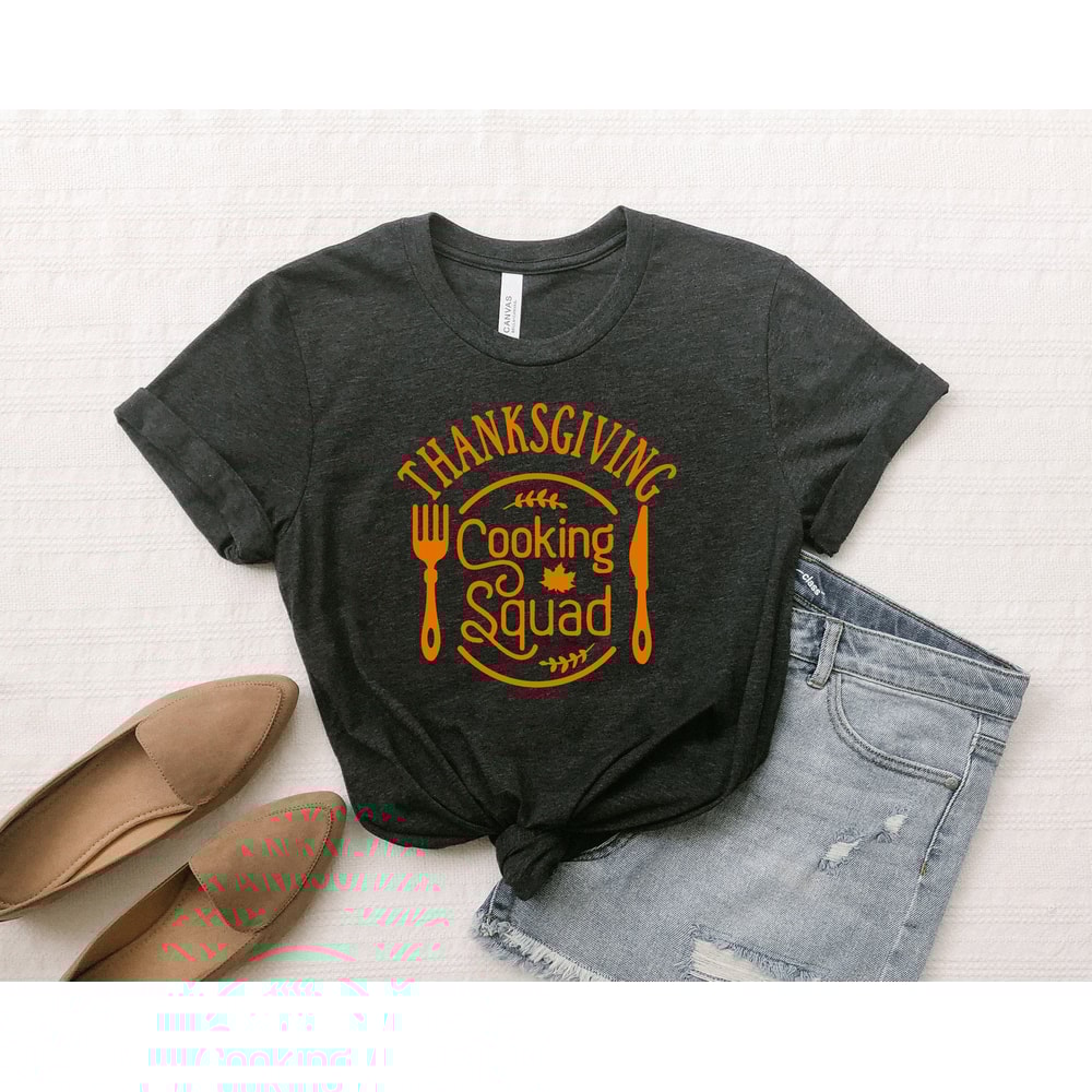 Thanksgiving Cooking Squad Shirt, Thankful Shirts, Turkey Day Shirt, Family Matching Shirt, Thanksgiving Family Shirt, Thanksgiving Matching - 4.jpg