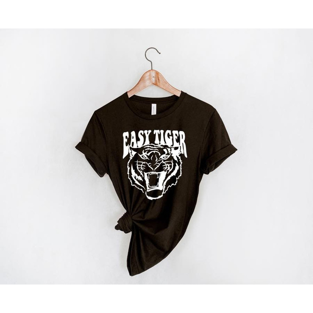 Tiger Shirt, Take It Easy, Easy Tiger Shirts, Graphic Tees, Animal Shirt, Tiger Gift, Tiger Lover, Womens Shirts - 2.jpg