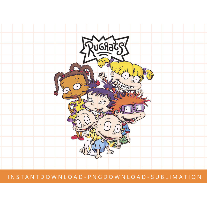 Rugrats Group Shot Stack Logo png, sublimate, digital print.jpg