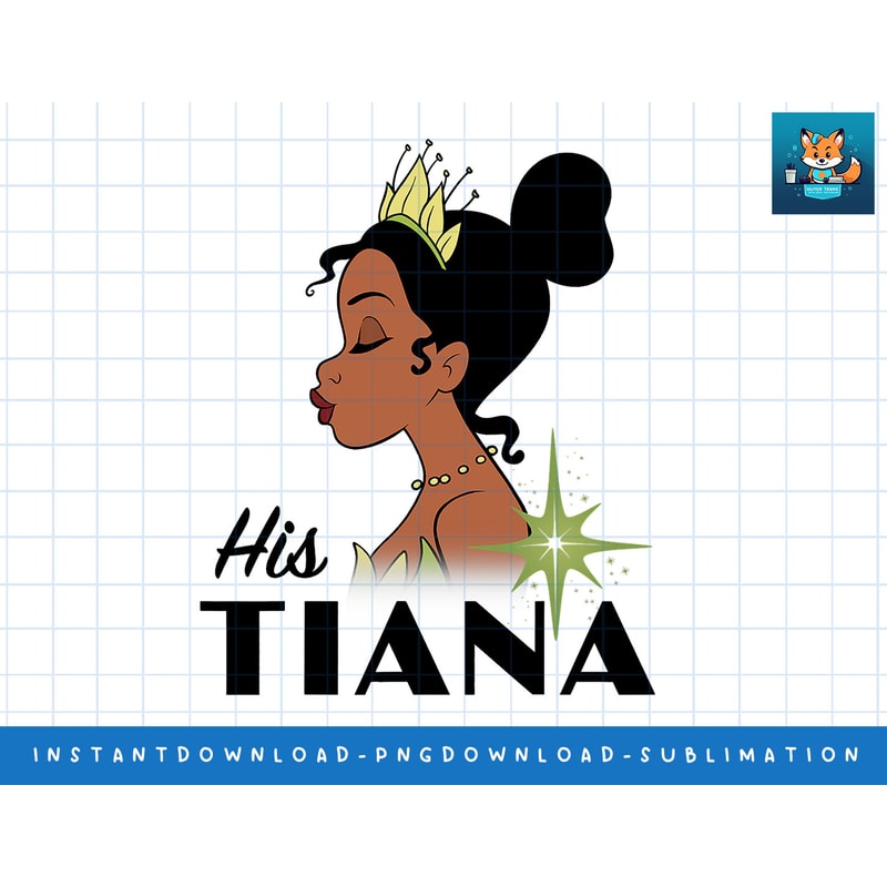 Disney Princess And The Frog His Tiana Graphic T-Shirt png, sublimate, digital print.jpg