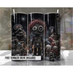 halloween tumbler wrap creepy barbarian tumbler wraps