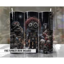 Halloween Tumbler Wrap Creepy Barbarian Tumbler Wraps