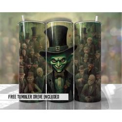 halloween tumbler wrap creepy leprechaun tumbler wraps