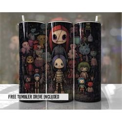 halloween tumbler wrap creepy zombie monster tumbler
