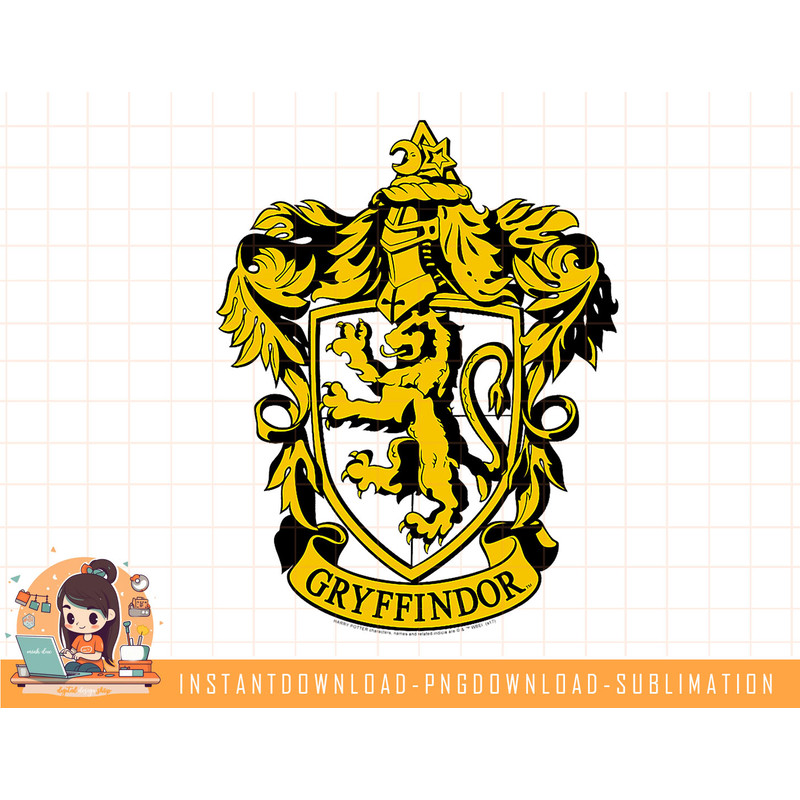 Harry Potter Gryffindor Crest T Shirt png, sublimate, digital download.jpg