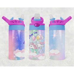 pink purple unicorn tumbler png wrap glitter sublimation
