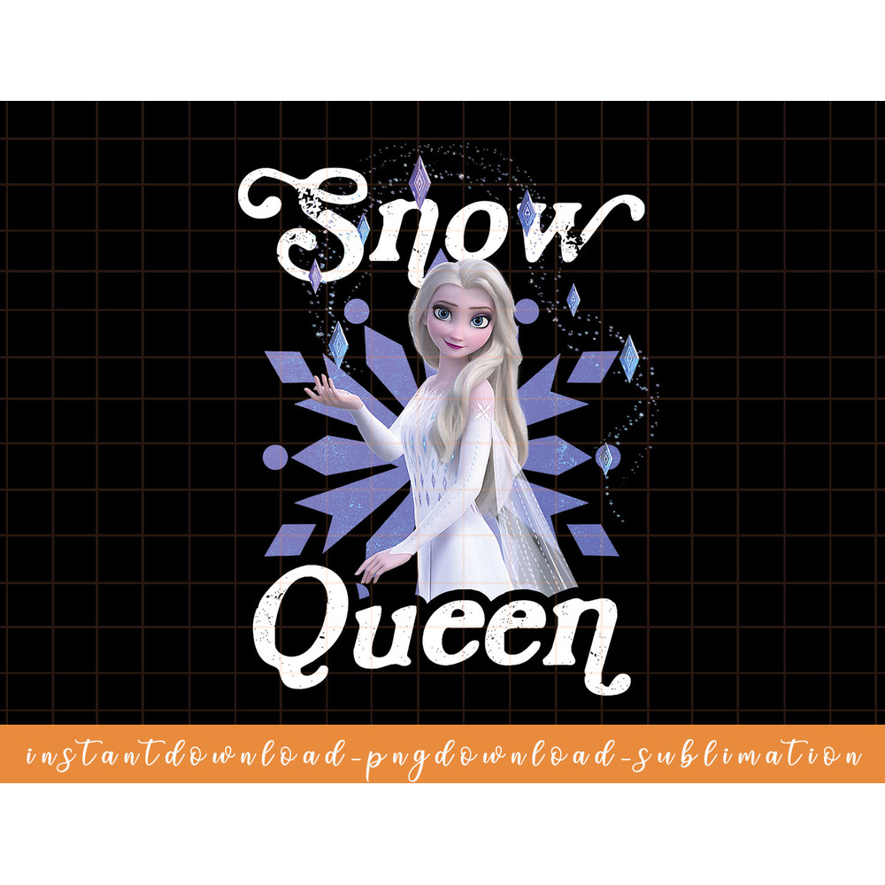 Disney Frozen 2 Elsa Snow Queen Portrait png, sublimate, digital download.jpg