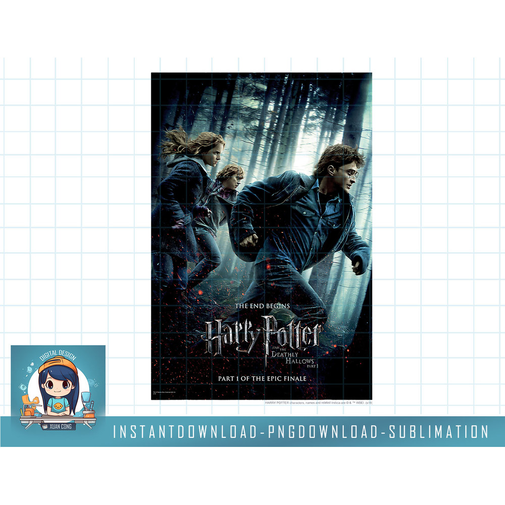 Harry Potter Deathly Hallows Group Shot Poster png, sublimate, digital download.jpg