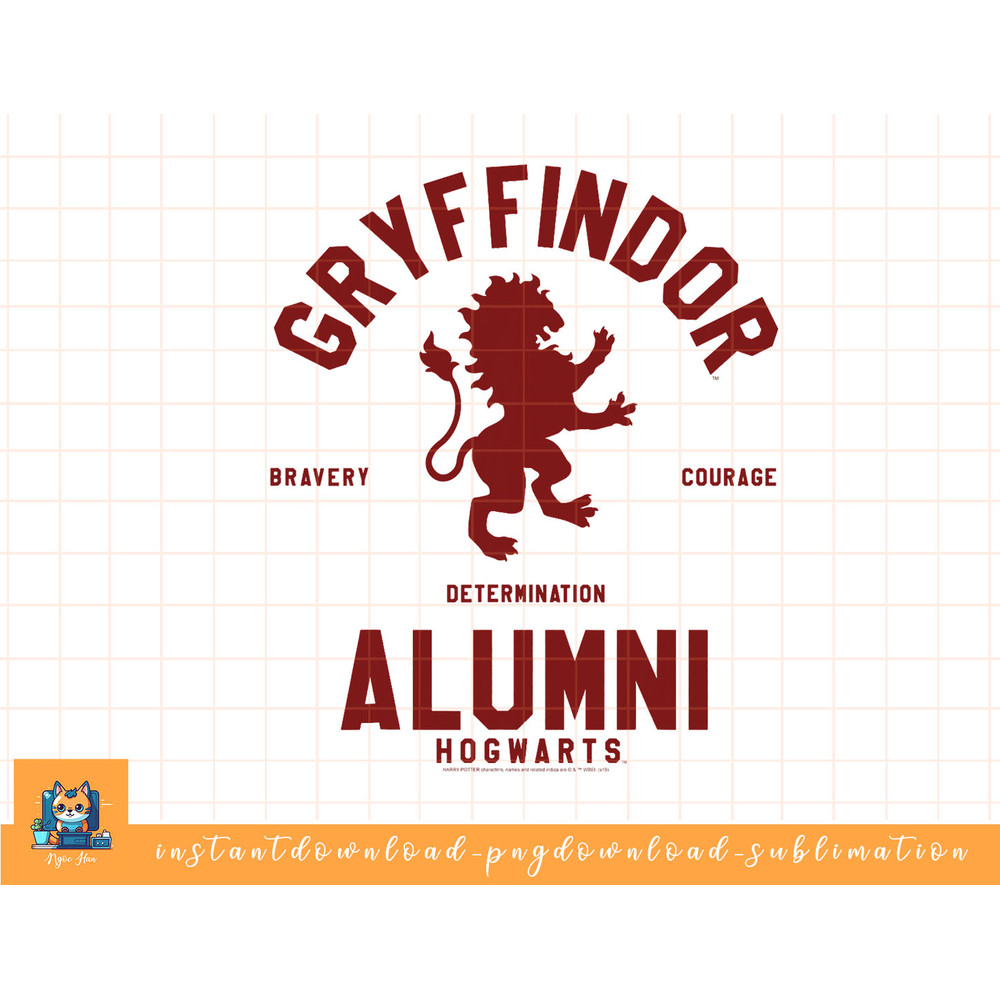 Harry Potter Gryffindor Alumni Poster png, sublimate, digital download.jpg