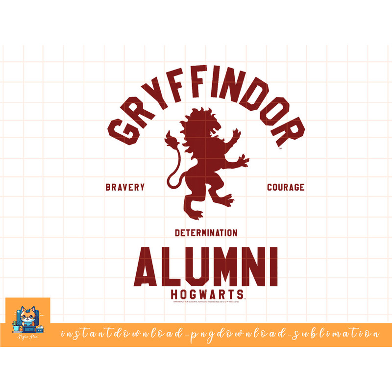 Harry Potter Gryffindor Alumni Poster png, sublimate, digital download.jpg