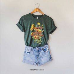 graphic tee shirt for women | always be kinder than you feel | be kind | wildflower shirt | oversized t-shirt | boho shi