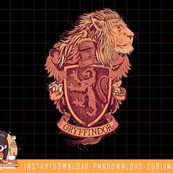 harry potter gryffindor lion crest png, sublimate, digital download