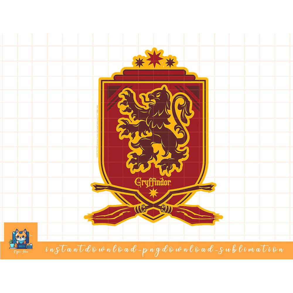 Harry Potter Gryffindor Broomstick Badger Logo png, sublimate, digital download.jpg