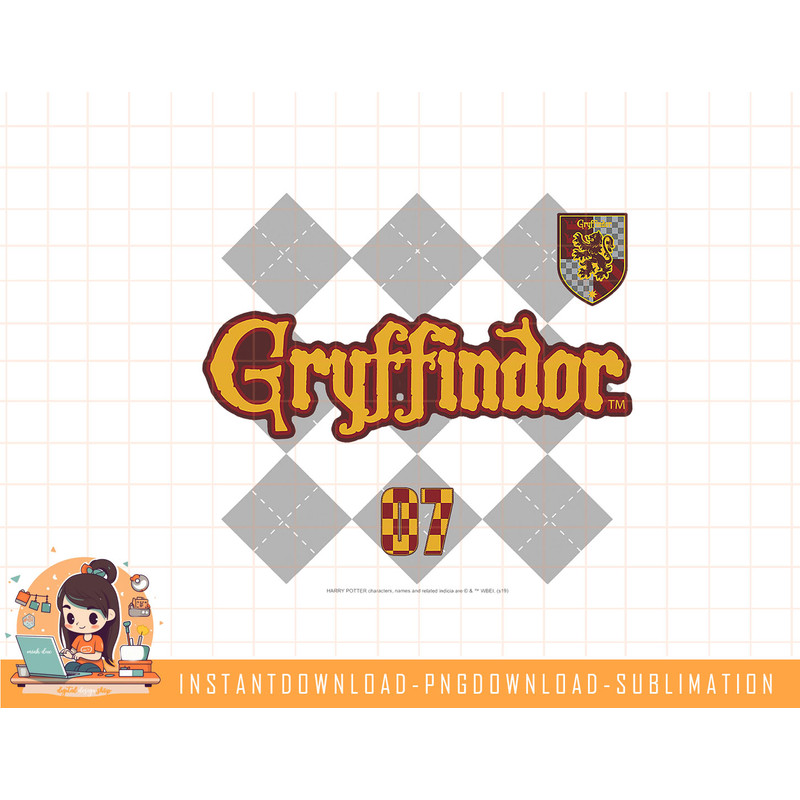 Harry Potter Gryffindor Pride Plaid 07 png, sublimate, digital download.jpg