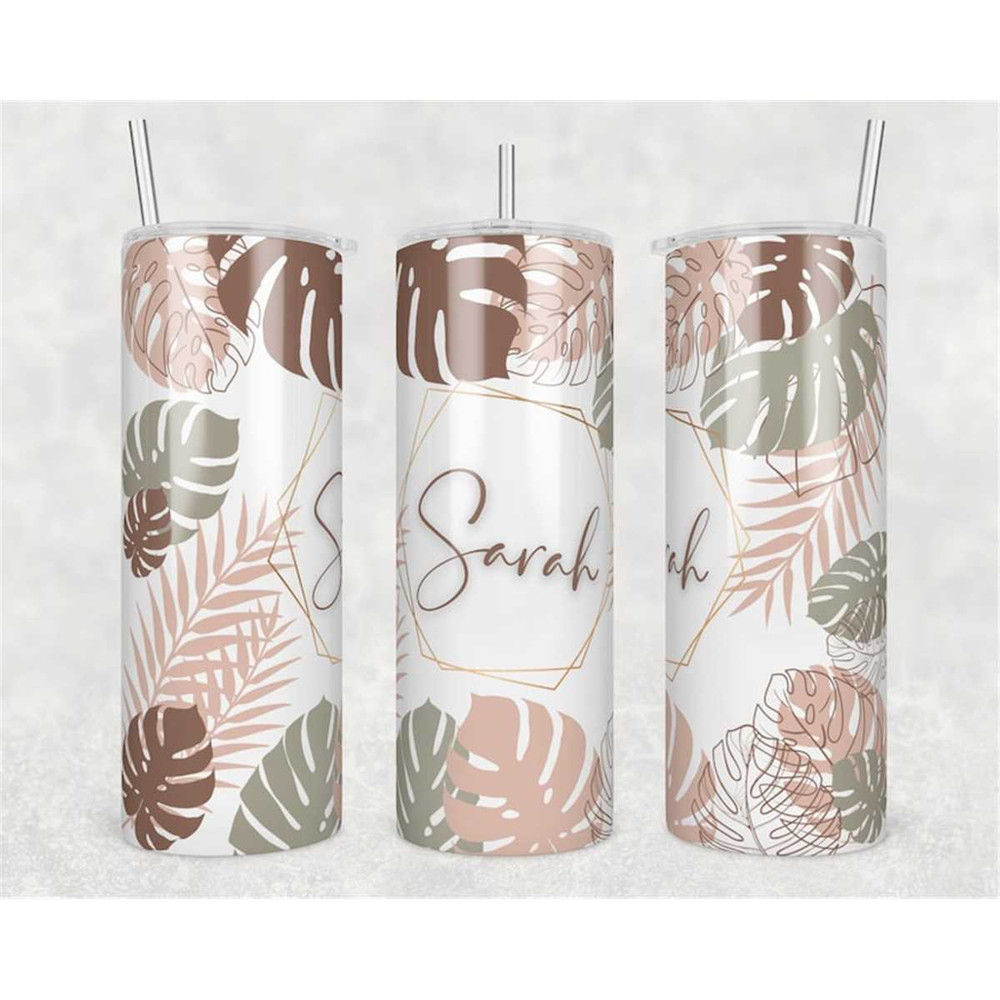 MR-1562023135229-custom-name-20-oz-skinny-tumbler-sublimation-monstera-leaf-image-1.jpg