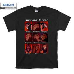 disney the lion king emotions of scar t shirt hoodie hoody t-shirt tshirt s-m-l-xl-xxl-3xl-4xl-5xl oversized men women u