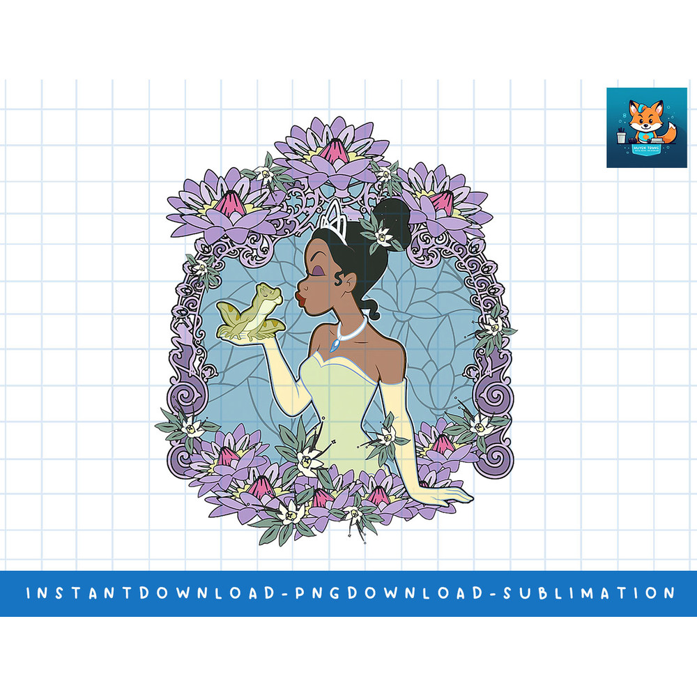 Disney Princess And The Frog Tiana & Naveen Frog Glass png, sublimate, digital print.jpg