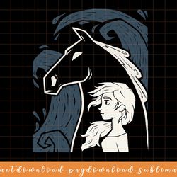 disney frozen 2 elsa water horse portrait png, sublimate, digital download