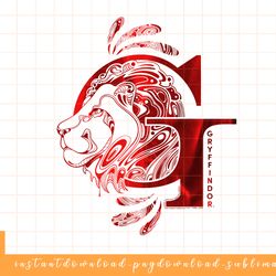 harry potter gryffindor g logo png, sublimate, digital download