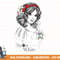 Disney Snow White Floral Sketch Logo png, sublimation, digital print.jpg