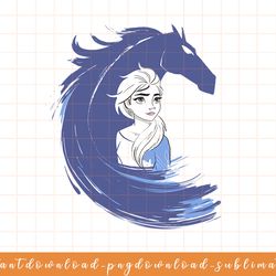 disney frozen 2 elsa water spirit portrait png, sublimate, digital download
