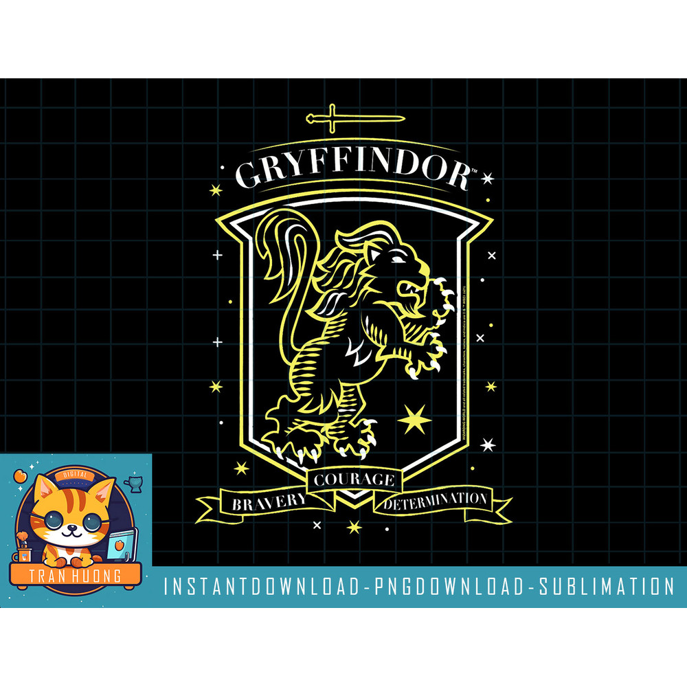 Harry Potter Hand Drawn Gryffindor Shield png, sublimate, digital download.jpg