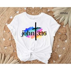 john 3:16 shirt, jesus gift, religious shirt, religious gift, christian gift, jesus the way the truth the life shirt