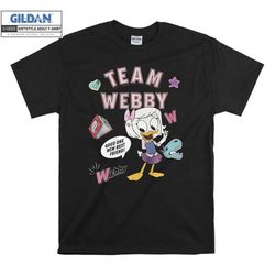 disney ducktales team webby kid tee t shirt hoodie hoody t-shirt tshirt s-m-l-xl-xxl-3xl-4xl-5xl oversized men women uni