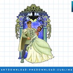 disney princess and the frog tiana and naveen portrait png, sublimate, digital print
