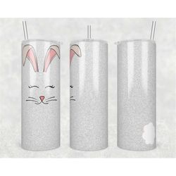 seamless 20oz skinny tumbler easter bunny sublimation