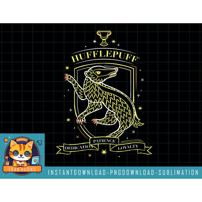 Harry Potter Hand Drawn Hufflepuff Shield png, sublimate, digital download.jpg