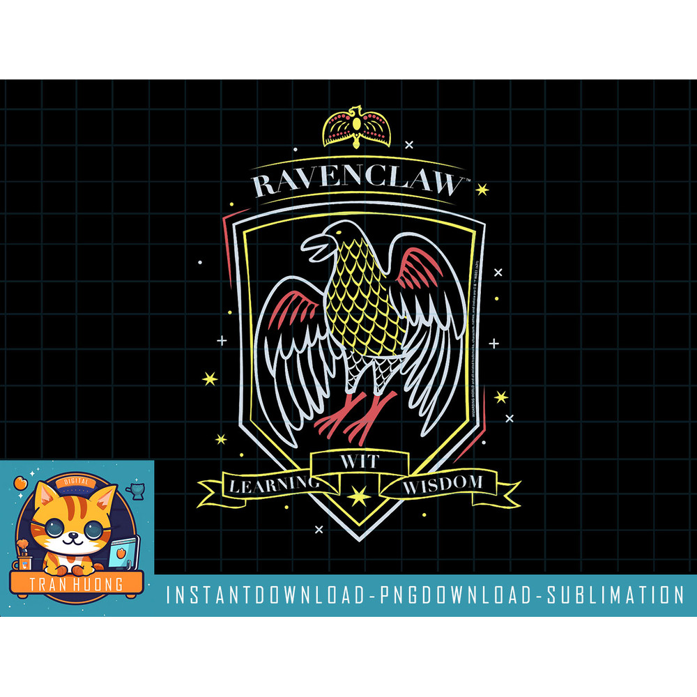 Harry Potter Hand Drawn Ravenclaw Shield png, sublimate, digital download.jpg