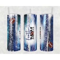 20oz skinny tumbler blue football leopard designs template