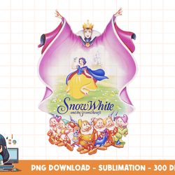 disney snow white group shot evil queen cape fill png, sublimation, digital print