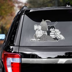 fullmetal alchemist sticker, fullmetal alchemist decal, anime car decal, anime decal, anime sticker