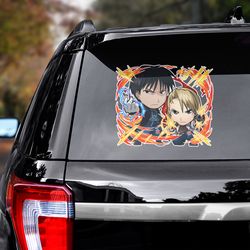 fullmetal alchemist sticker, fullmetal alchemist decal, anime sticker, anime decal, anime car decal