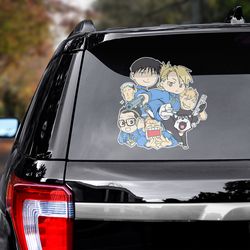 fullmetal alchemist decal, fullmetal alchemist sticker, anime car decal, anime decal, anime sticker
