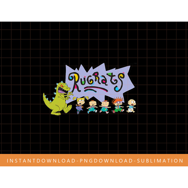 Rugrats Logo Character Line Up png, sublimate, digital print.jpg