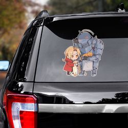 anime sticker, fullmetal alchemist sticker, fullmetal alchemist decal, anime car decal, anime decal