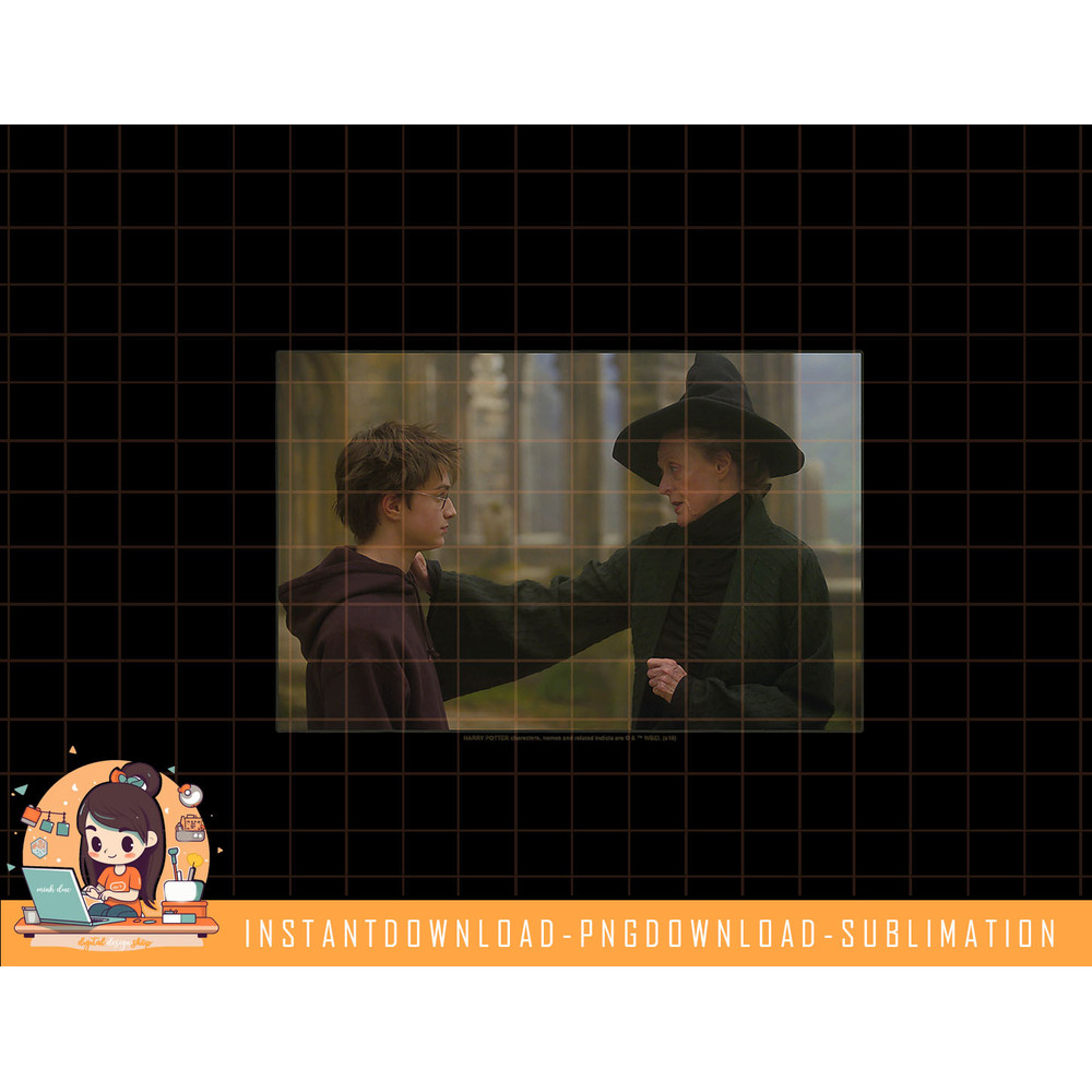 Harry Potter Harry & McGonagall Portrait png, sublimate, digital download.jpg