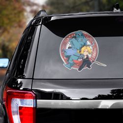 anime sticker, fullmetal alchemist sticker, anime car decal, anime decal, fullmetal alchemist decal