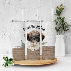 shih tzu mom tumbler wrap -20 oz sublimation tumbler