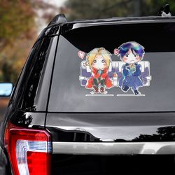 anime car decal, fullmetal alchemist sticker, anime sticker, anime decal, fullmetal alchemist decal