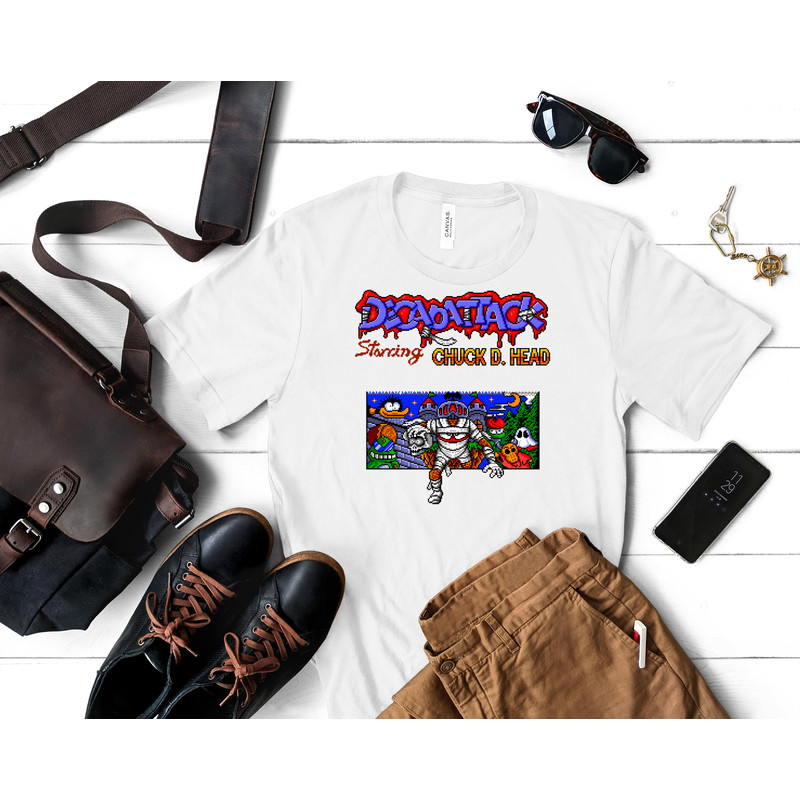 Decap Attack (Genesis Title Screen) Classic T-Shirt 44_White_White.jpg