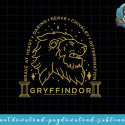 harry potter gryffindor line art png, sublimate, digital download