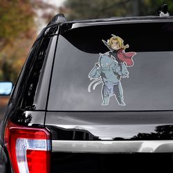 anime decal, fullmetal alchemist sticker, anime sticker, anime car decal, fullmetal alchemist decal