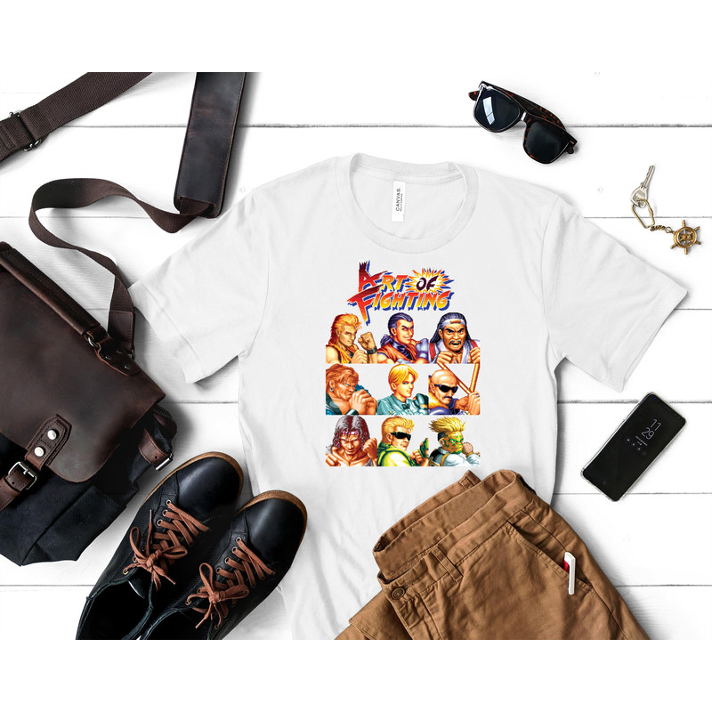 Fighting of Art characters Classic T-Shirt 403_White_White.jpg