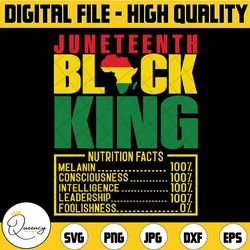 black king definition svg, juneteenth svg, black history svg, nutritional facts juneteenth 1865 black king svg, digital